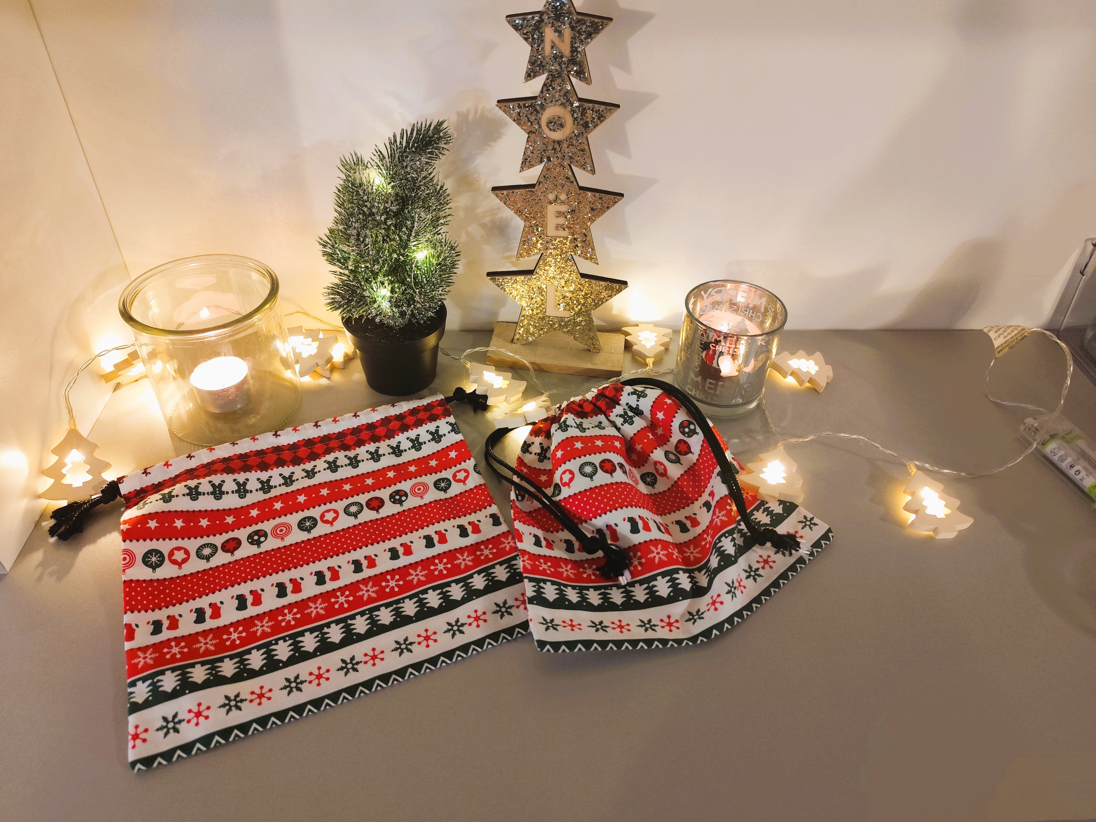 Pochette cadeau Noël