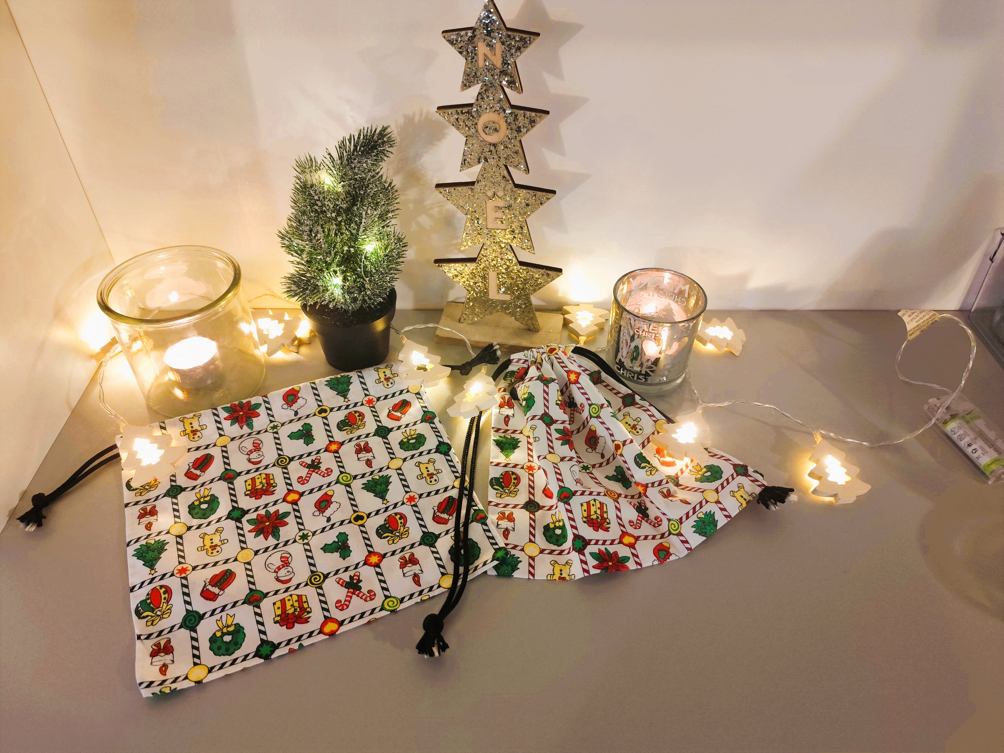 Pochette cadeau Noël