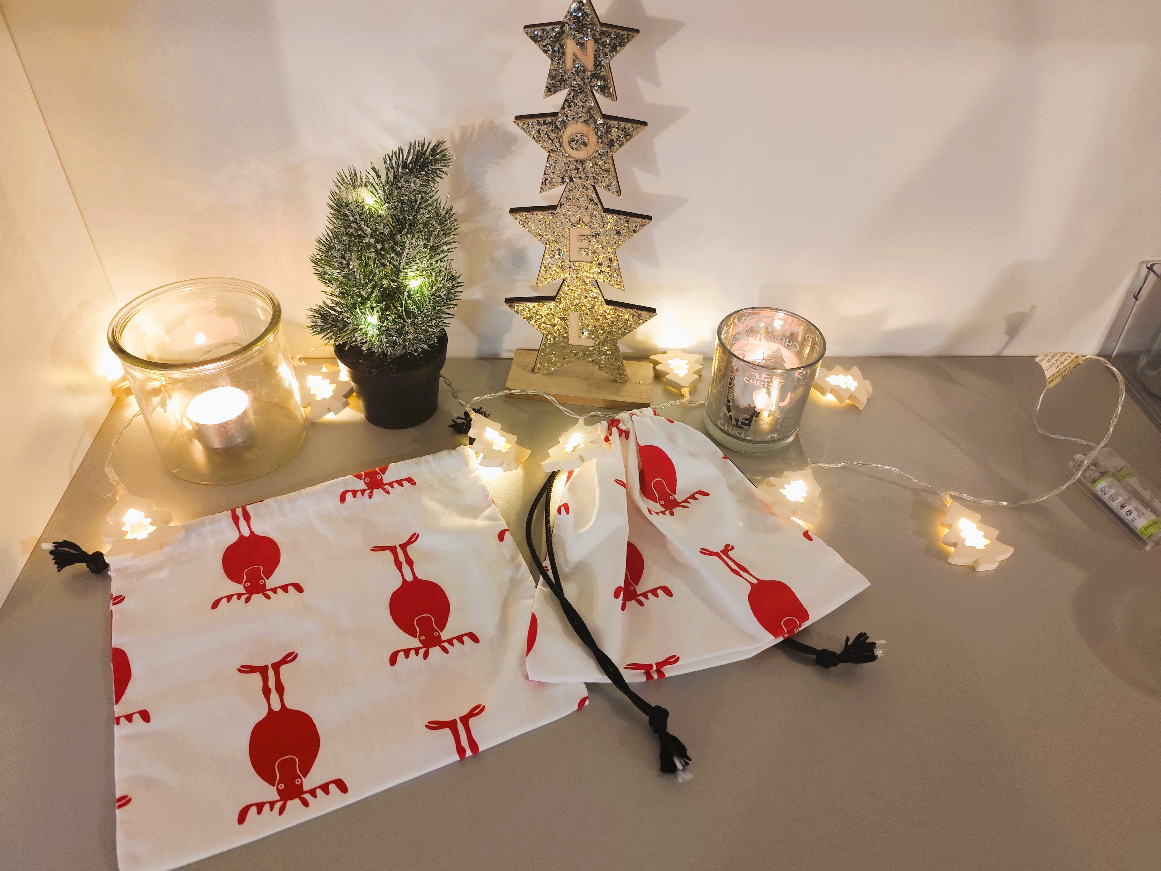 Pochette cadeau Noël