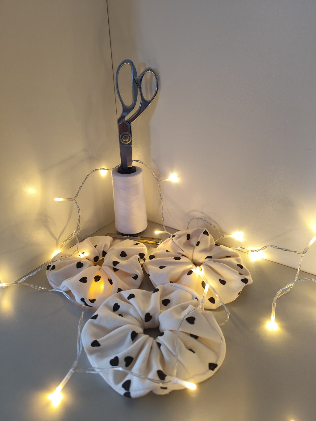 Lot de 2 chouchous - Motifs Coeurs