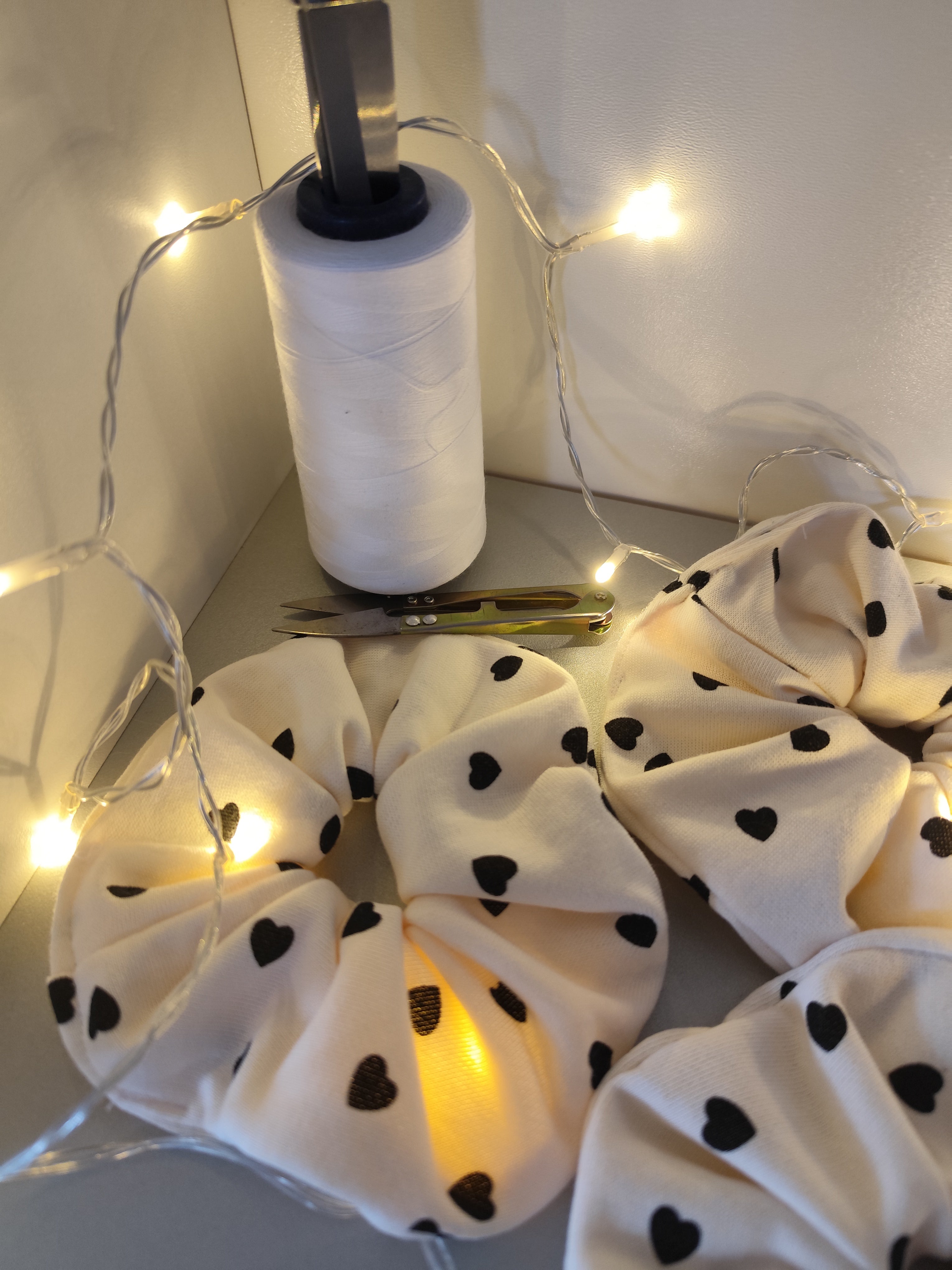 Lot de 2 chouchous - Motifs Coeurs