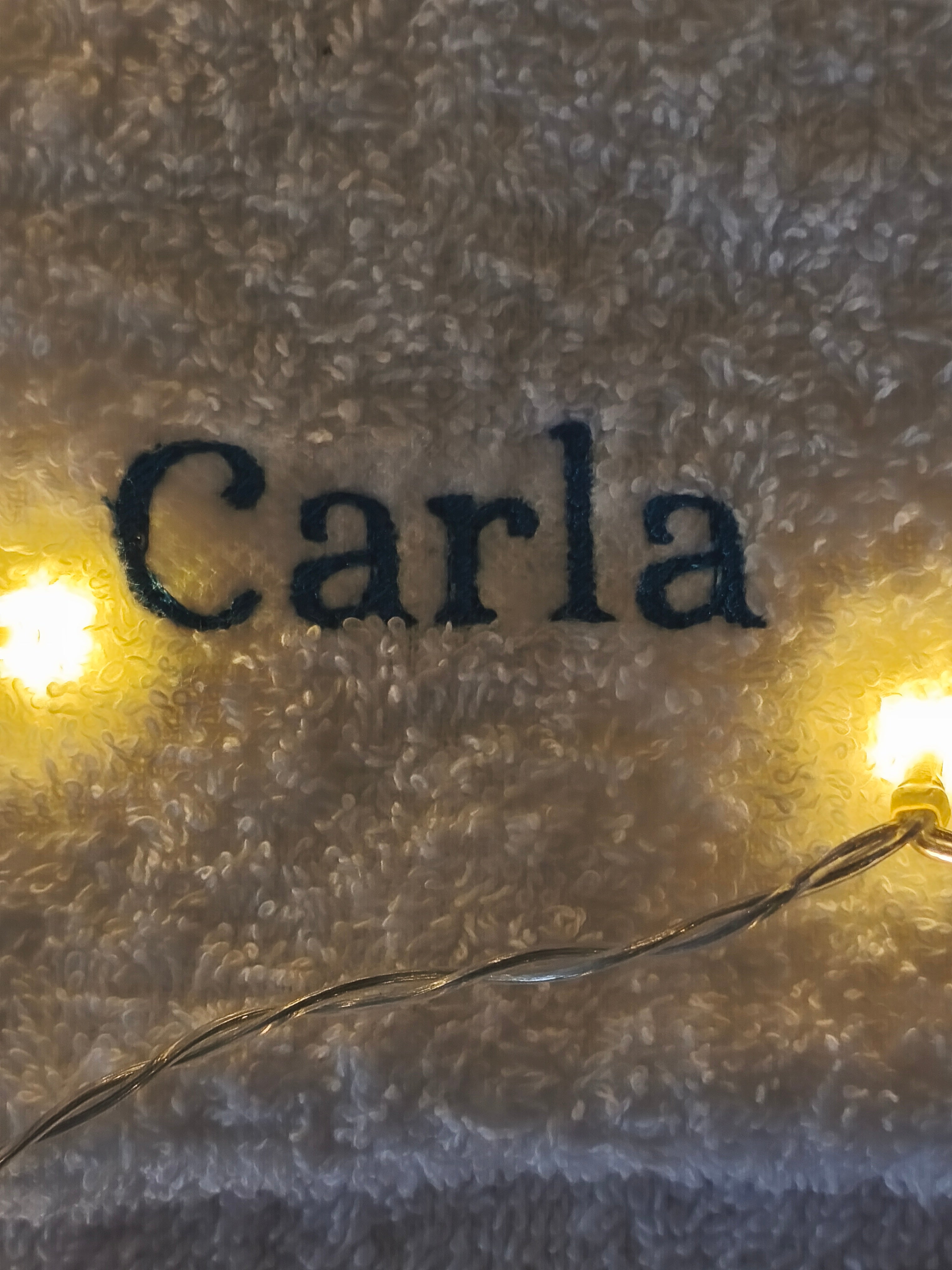 Lot de 2 Gants de toilette personnalisé bébé – prénom brodé | Cadeau naissance fait main